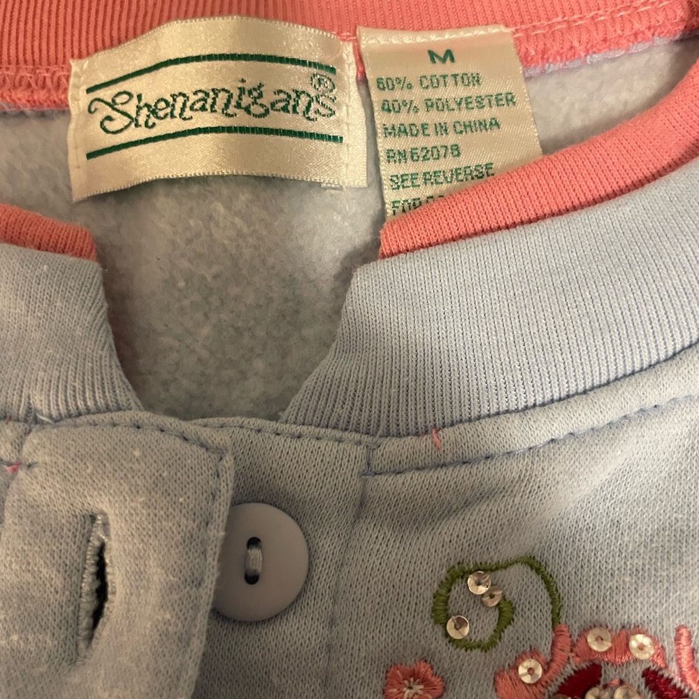Vintage Shenanigans Embroidered Cardigan Medium - Picture 3 of 5